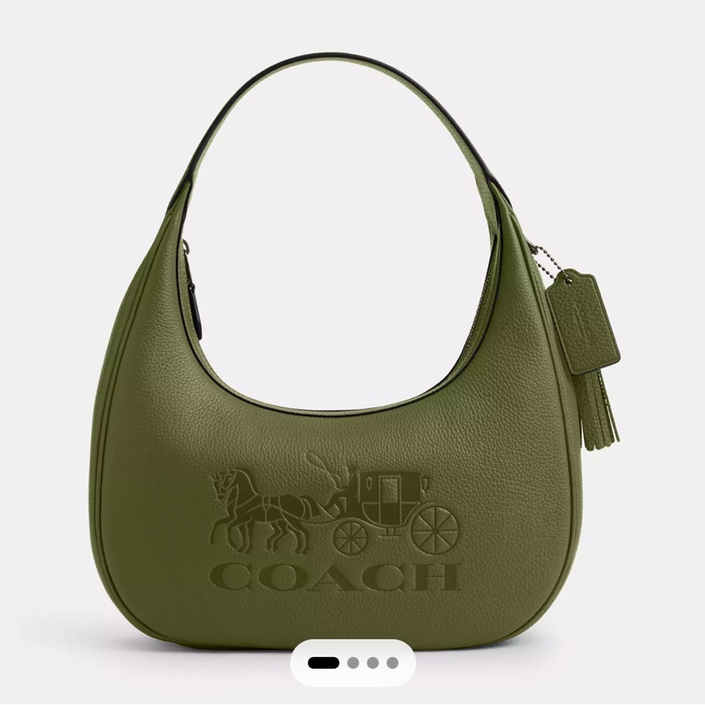 Coach Carmen Shoulder Bag Military Green